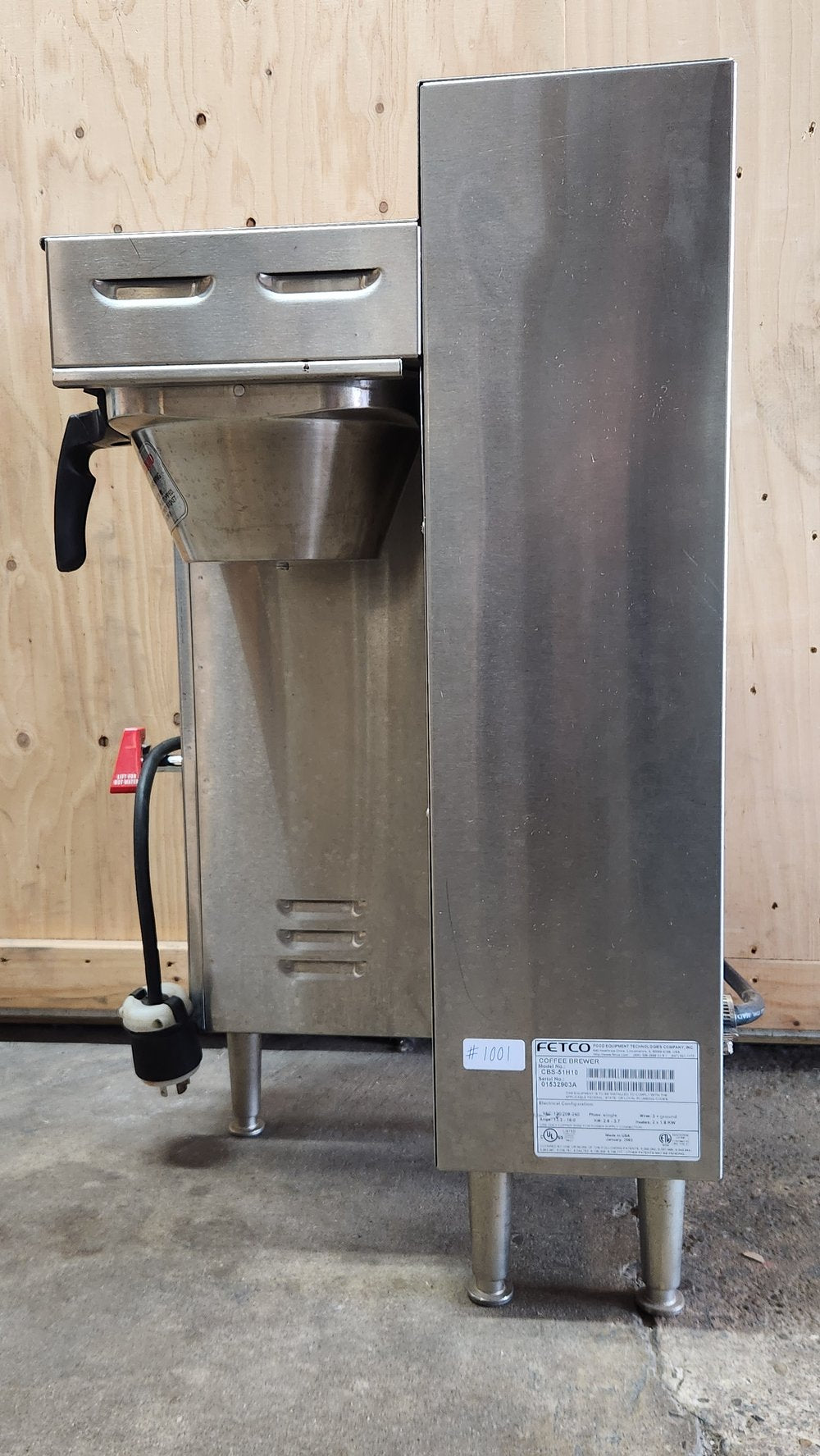 Fetco CBS-51H Handle-Operated Coffee Brewer (Used)