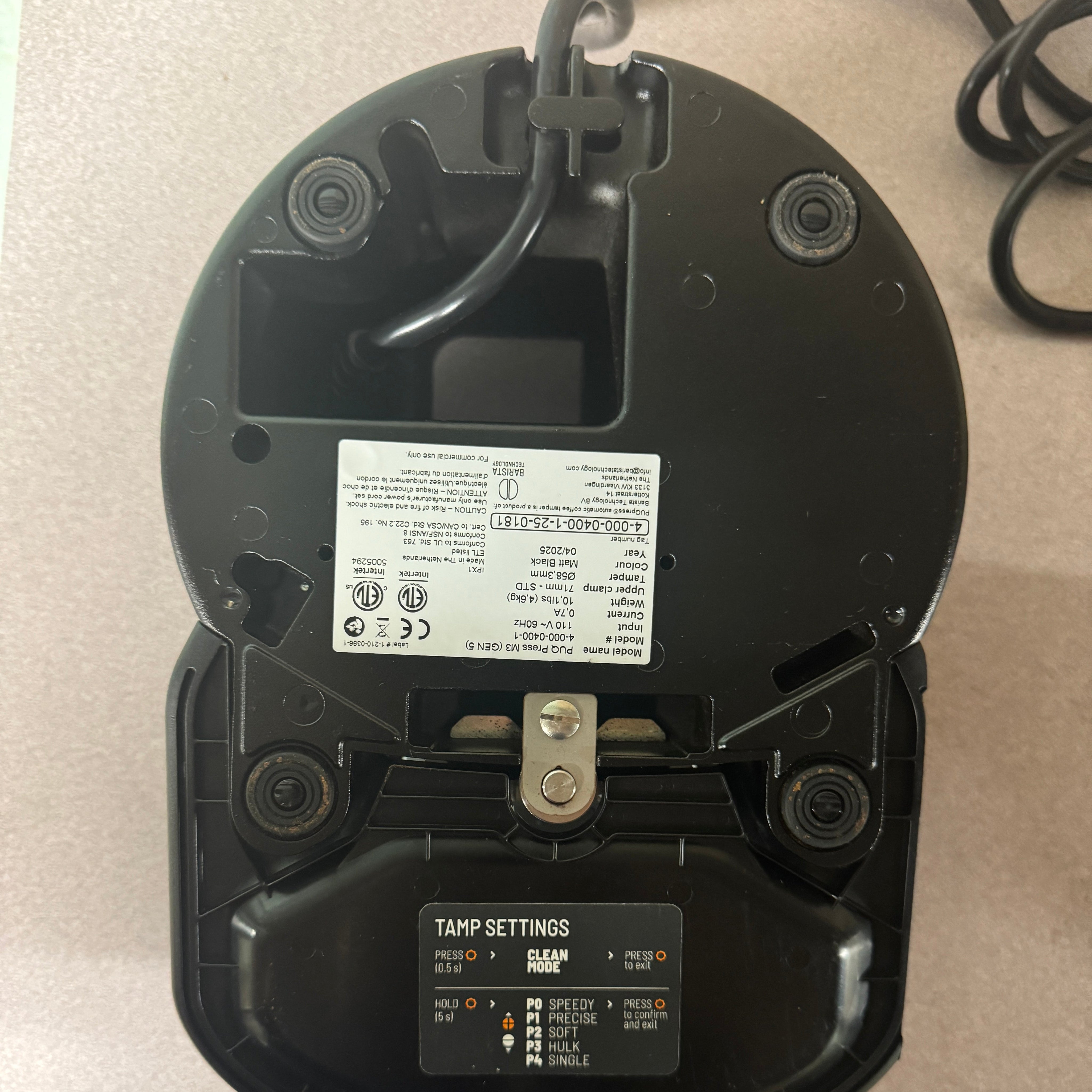 Puqpress M3 (for Mahlkönig E65 Series) – Lightly Used